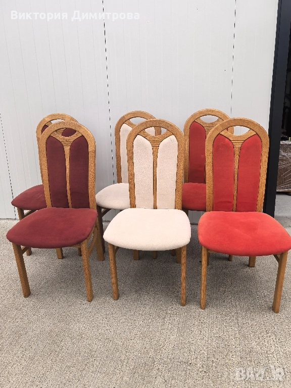 Комплект от 6 трапезни стола , снимка 1