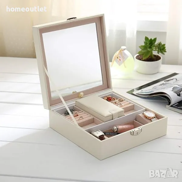 Кутия за бижута WHITE-DE-FBA (X000WJ5381), снимка 1