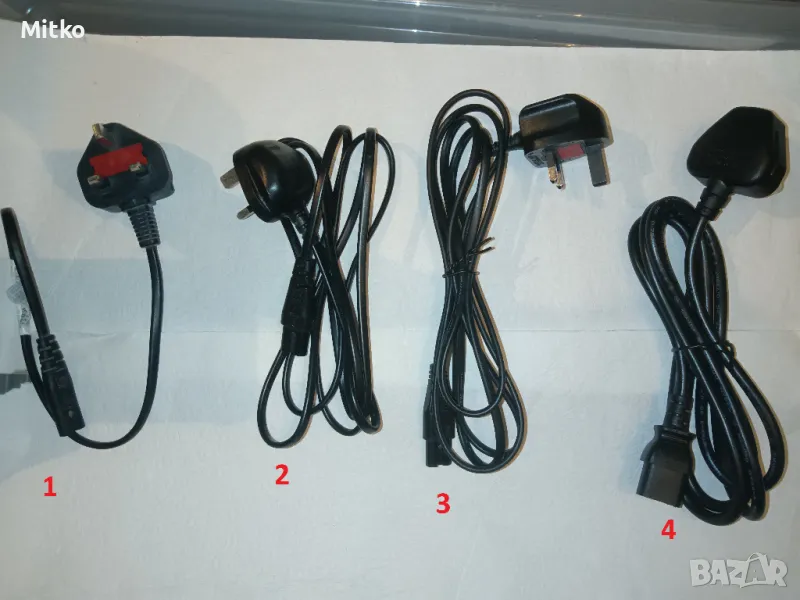 Захранващи кабели за английски стандарт, снимка 1