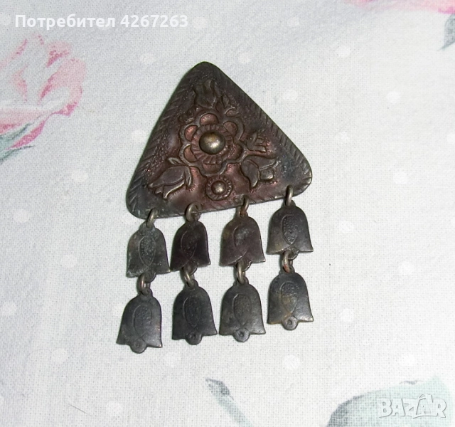 Ретро брошка трепка, снимка 1