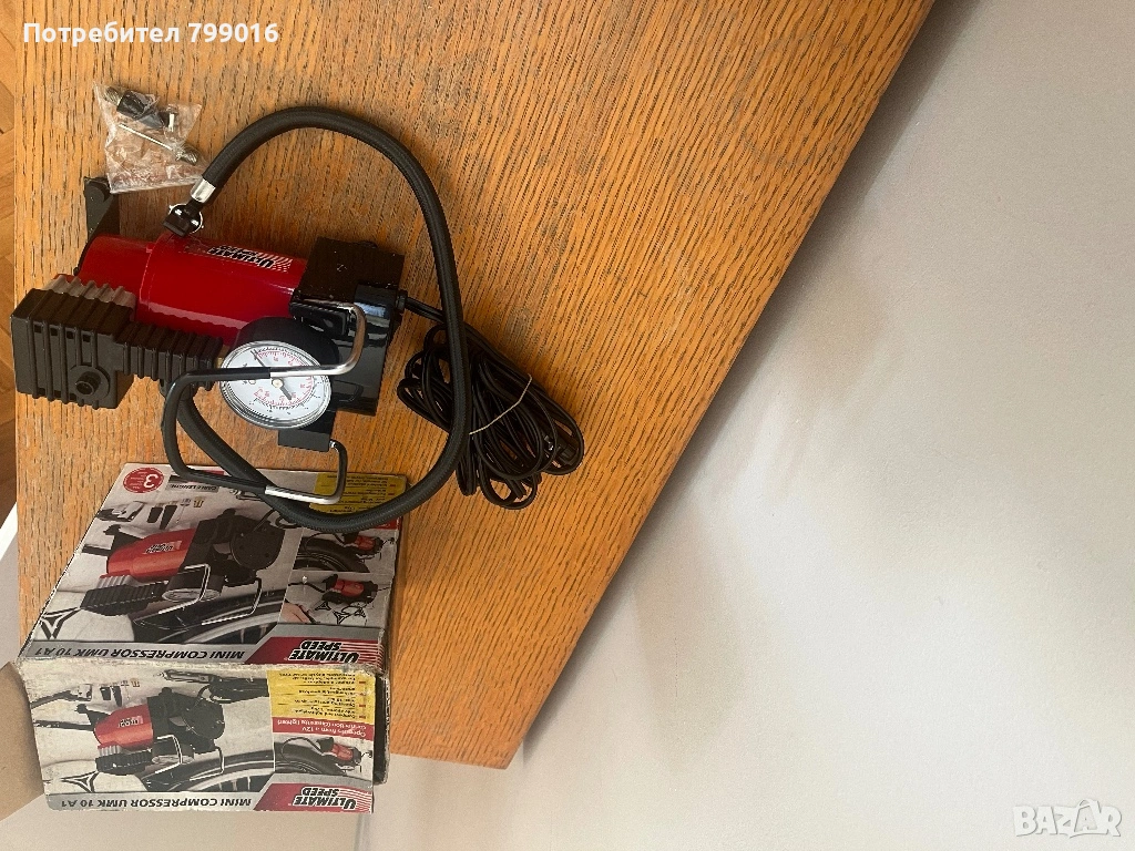Нов компресор за гуми и др. надуваеми 12 волта, снимка 1