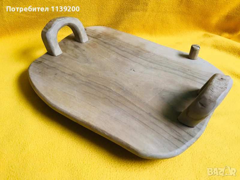 Френски стар поднос дъска за сервиране на мезета сирена, снимка 1