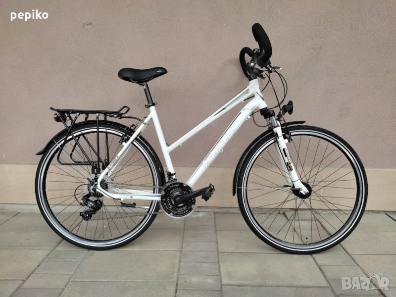 Продавам колела внос от Германия алуминиев велосипед TRETWERK SOLIS 28 цола динамо главина амортисьо, снимка 1