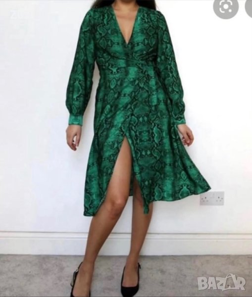 Нова рокля в змийски принт, снимка 1