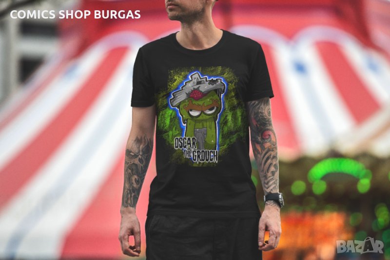 Мъжка тениска Sesame Street 123 - Oscar the Grouch, снимка 1