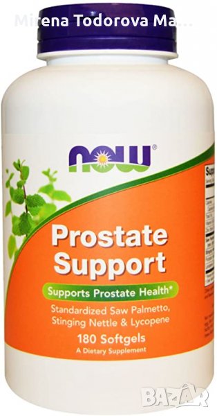 Now Foods Prostate Support, 180 tab Поддръжка на простатата, снимка 1