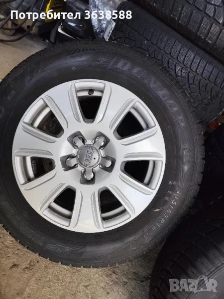 Алуминиеви джанти 16 5х112 с отвор 66.5за Ауди с зимни гуми 215 65 16, снимка 1
