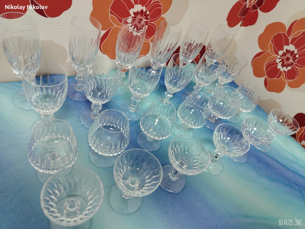 К-т кристални чаши НОВО, снимка 1