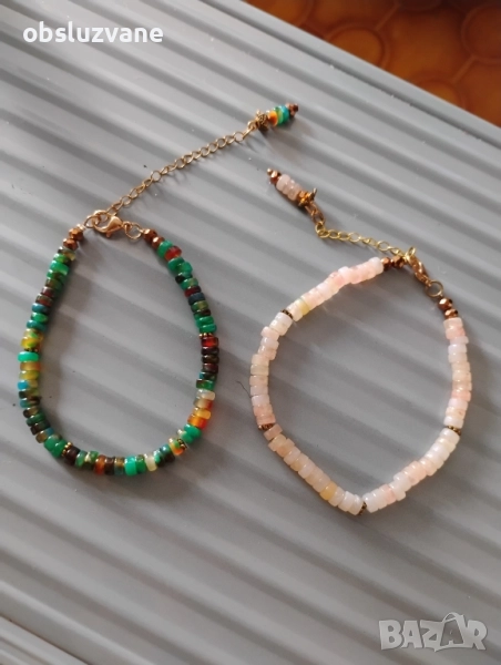 Модни гривни с естествен камък, снимка 1