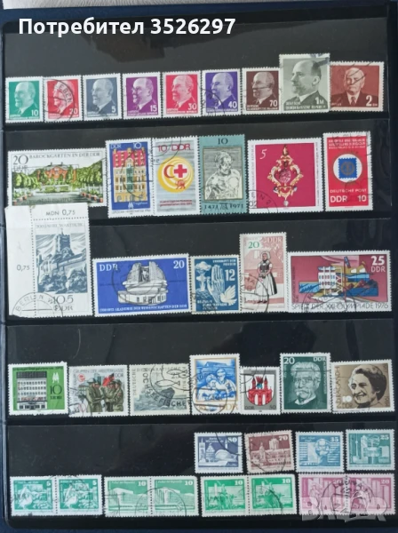 Колекция от 100 пощенски марки от бившата ГДР, снимка 1