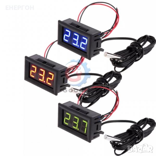 Led термометър 12v термо датчик температурен сензор в Абсорбатори в гр ...