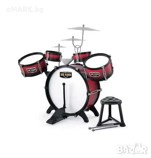 Комплект от 5 броя детски барабани от екологичен и безопасен пластмасов материал за деца над 3 годиш, снимка 1