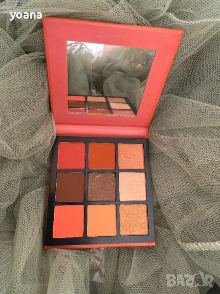 Палитра сенки за очи с 9 цвята в топли тонове , снимка 1