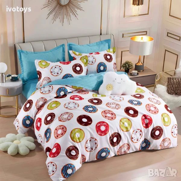 Двулицево спално бельо, 6 части - Модел WS16965, снимка 1