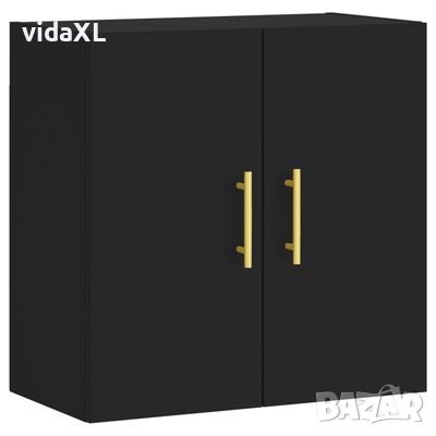 vidaXL Стенен шкаф, черен, 60x31x60 см, инженерно дърво(SKU:829949, снимка 1
