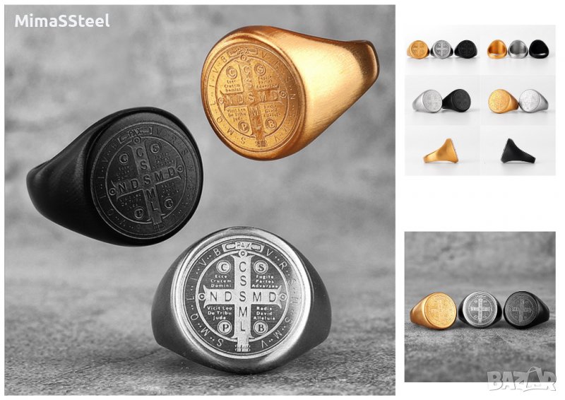 Мъжки стоманен пръстен Stainless Steel 316L, снимка 1