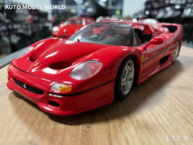 Метална колекционерска количка BURAGO FERRARI F40 мащаб 1:18,като нова, снимка 1