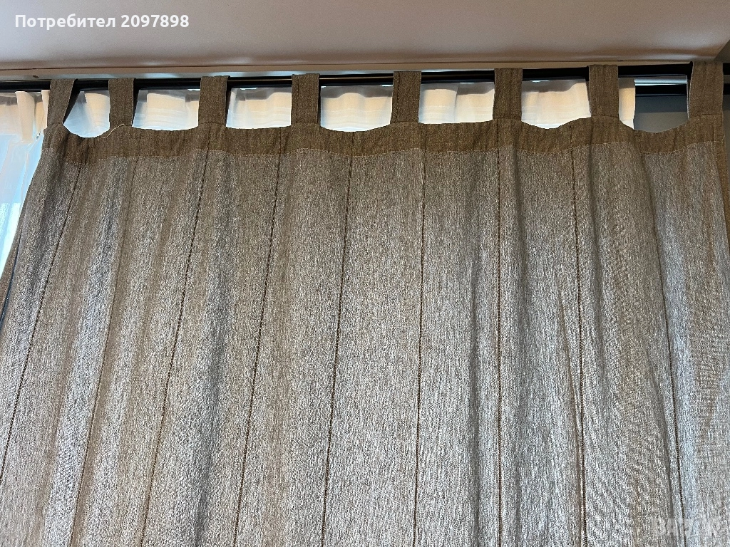 Памучни завеси Икеа комплект 2 броя, снимка 1