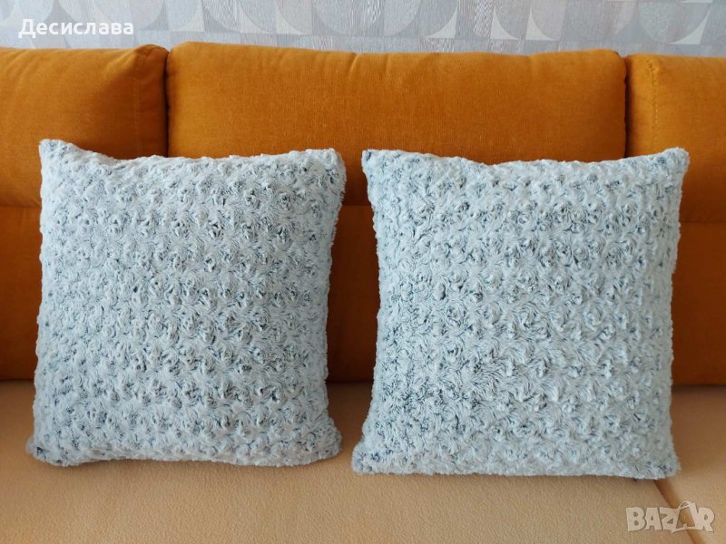 Декоративни възглавници в сиво 2 броя, снимка 1