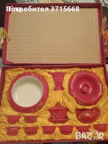 Китайски сервиз от порцелан от края на 80г , снимка 1
