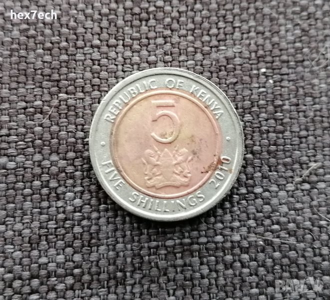 ❤️ ⭐ Монета Кения 2010 5 шилинга ⭐ ❤️, снимка 1
