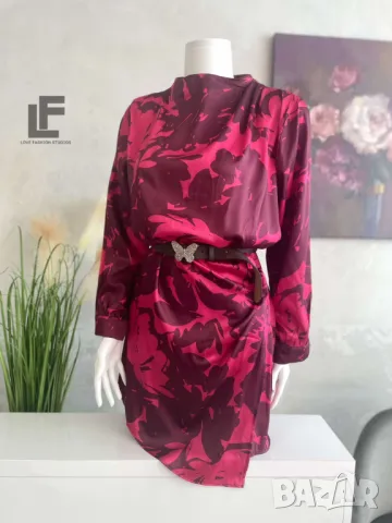 Рокля LFS Red Satin , снимка 5 - Рокли - 50435084