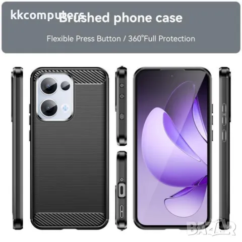 OPPO Reno13 Удароустойчив Carbon Fiber Калъф и Протектор, снимка 5 - Калъфи, кейсове - 49847030