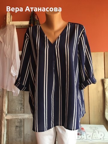 🤍💙Риза/туника с ефектен гръб💎хл/2 хл, снимка 2 - Ризи - 42115733