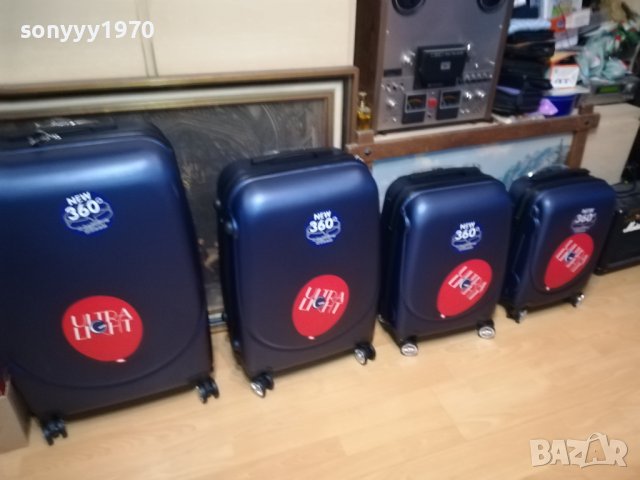 КУФАРИ 4БР НОВИ С ТВЪРДИ СТРАНИЦИ И КОЛЕЛЦА 1108231005, снимка 3 - Куфари - 41822375