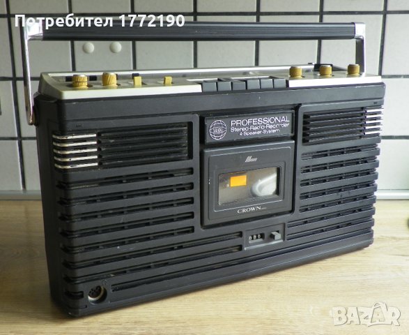 Стерео касетофон Crown Studio Professional, снимка 1 - Радиокасетофони, транзистори - 41926752