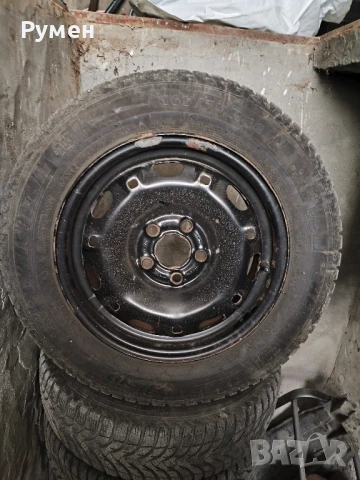 Гуми Michelin Alpin 14 ц. с джанти за Wv груп 5/100, снимка 9 - Гуми и джанти - 51063089