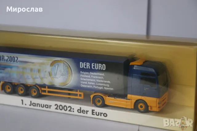 WIKING H0 1/87 MAN TGA КАМИОН ИГРАЧКА МОДЕЛ ВЛЕКАЧ, снимка 5 - Колекции - 49696761