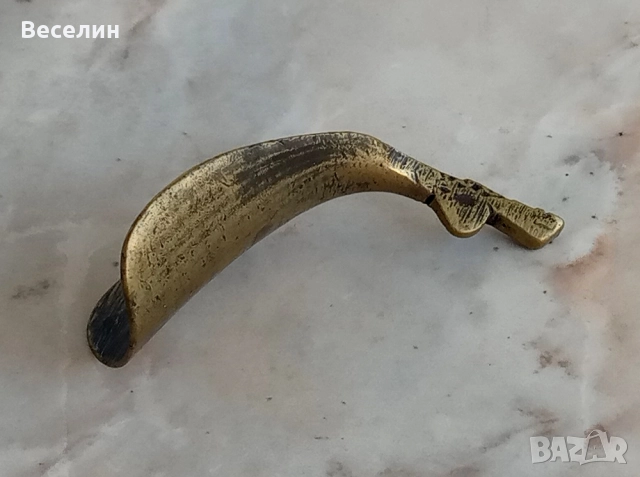 Красива стара обувалка от месинг, снимка 4 - Други - 51712209
