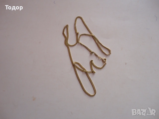 Позлатено колие верижка  Gold Double FBM, снимка 5 - Колиета, медальони, синджири - 53051049