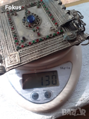 Голям възрожденски османски накит муска трепка сачан, снимка 7 - Антикварни и старинни предмети - 53409831