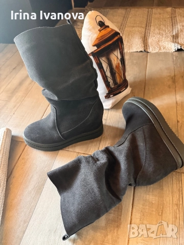 Зимни ботуши естествен велур