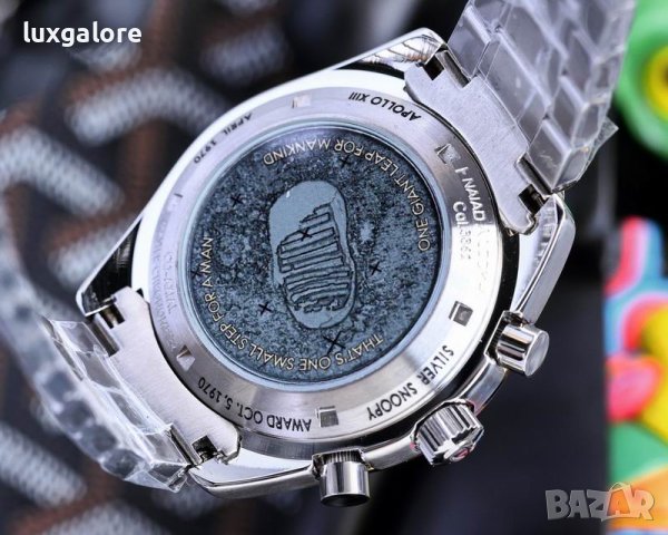 Мъжки часовник OMEGA Speedmaster Moonwatch Apolo 11 с кварцов механизъм, снимка 6 - Мъжки - 41892898