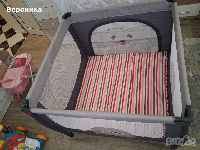 Детска кошара за игра Wunderkid Play, Сива, снимка 5 - Кошарки - 52594007