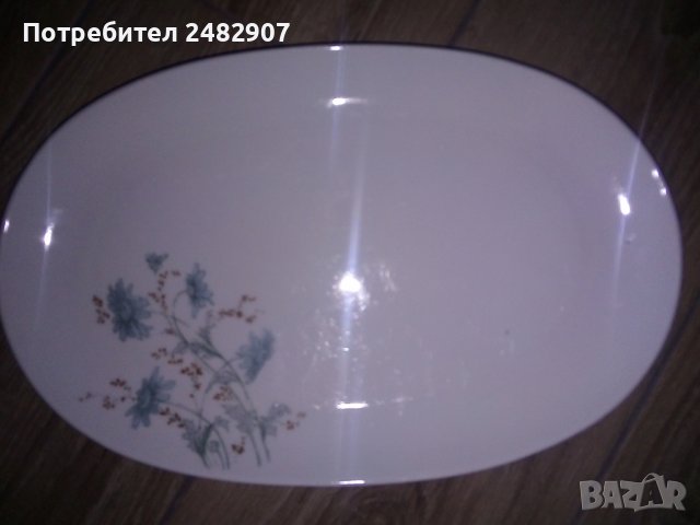 Старо порцеланово плато, снимка 7 - Чинии - 44218384