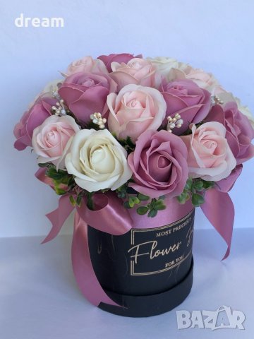 Кутия със сапунени рози, снимка 7 - Романтични подаръци - 35248273