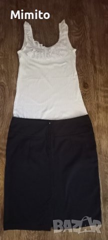 Лот пола и топ рипс с къдри, снимка 1