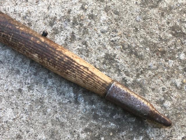 стар военен /алпийски/ пикел "STUBAI" - MADE IN AUSTRIA - WWII - WEHRMACHT Gebirgsjäger, снимка 5 - Антикварни и старинни предмети - 51776165