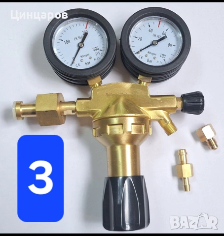 Азот от 10 до 150 Bar редуцир-вентили, редуктори, регулатори , снимка 4 - Други инструменти - 53534404