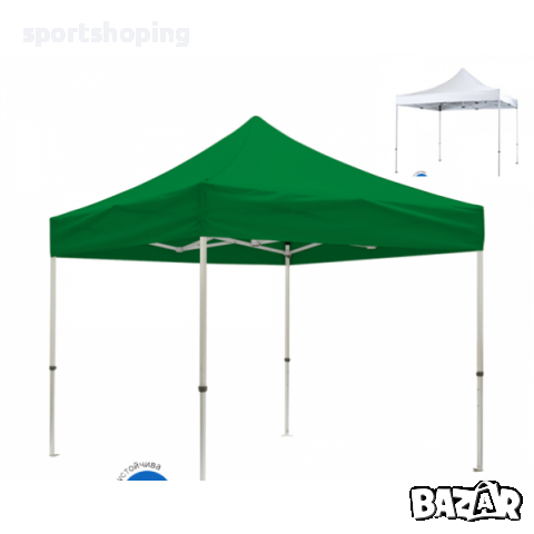 Шатра 3х3 Бяла КОНСТРУКЦИЯ-21кг., снимка 2 - Градински мебели, декорация  - 40247975