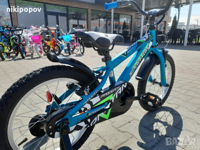 PASSATI Велосипед 16" SPARTAN син, снимка 7 - Велосипеди - 53759397
