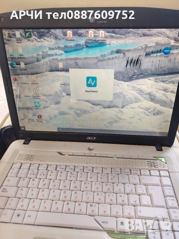 Перфектно работещ лаптоп Acer Aspire 5315 ICL50 чанта и работеща батерия laptop notebook, снимка 3 - Лаптопи за дома - 53316711