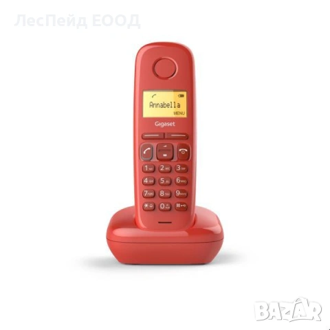 Gigaset A170 DECT телефон Червен, снимка 3 - Други - 53518723