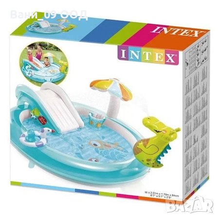 Надуваем детски басейн с пързалка и пръскалка , снимка 10 - Надуваеми играчки - 40810198