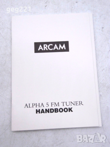 ARCAM Alpha 5 FM радио тунер, снимка 5 - Друга електроника - 44648882