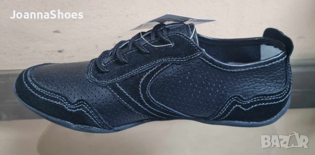 Черни много меки и удобни обувки от естествена кожа, снимка 2 - Дамски ежедневни обувки - 41573112